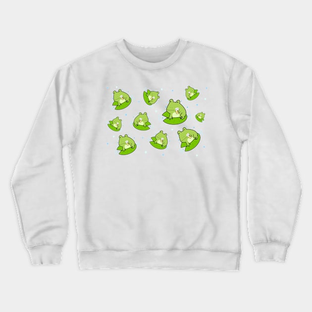 Cheers Kanpai Beer Fogg Cute Kawaii Funny Meme Animal Art - Pattern Crewneck Sweatshirt by Marinaaa010